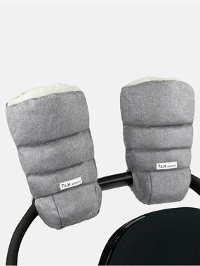 🧤7AM Enfant Warmmuffs in Heather Grey Cloud NWOT